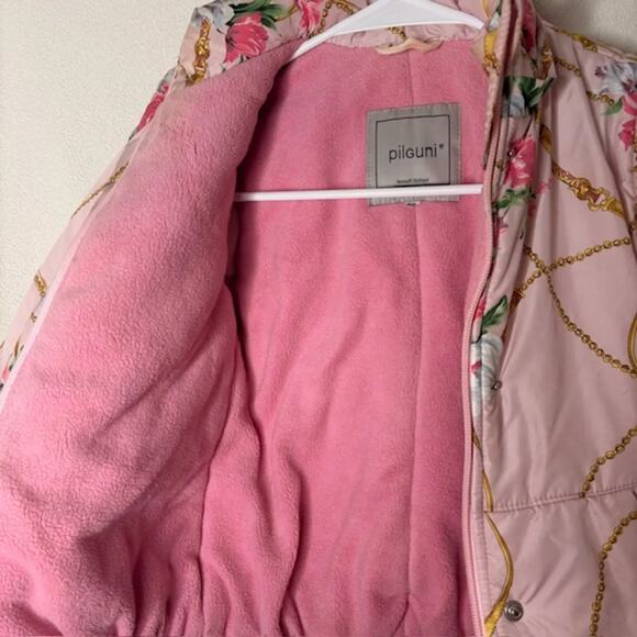 Pilguni Floral Chain Print Puffer Jacket (Toddler Girls 18–24 Months) - Picture 2 of 7